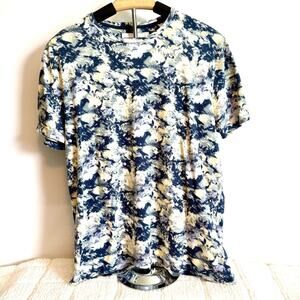 Abercrombie & Fitch Y2K VTG Mens Large Navy and Cream Soft AF Short Sleeve Tee